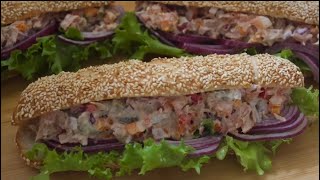 I've never had a tuna sandwich that good!Sandwich recipe with canned tuna.