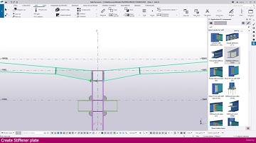 Modeling a Warehouse in Tekla Structure | Part-10 | Create Stiffener plate