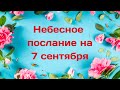 Небесное послание на 7 сентября. Навстречу судьбе.