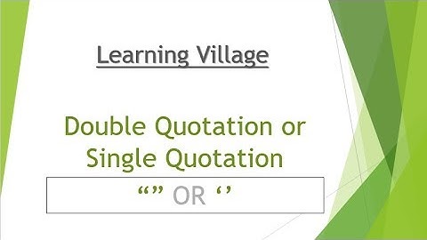 05(PHP Basic Tutorials) Different between single and double quotation