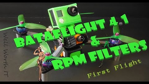 Betaflight 4.1 & RPM Filter First Flight