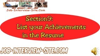 Resume Achievement Statements: Listing your Accomplishments on a Resume