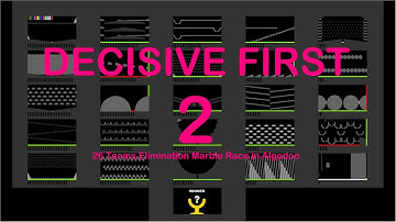 Decisive First 2 - 26 Teams | Elimination Marble Race in Algodoo