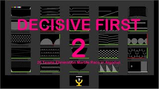 Decisive First 2 - 26 Teams | Elimination Marble Race in Algodoo