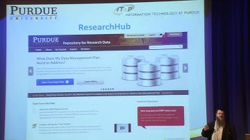 CI Days 2010 at Purdue Required NSF data management plan