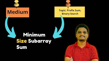 Minimum Size Subarray Sum | Binary Search