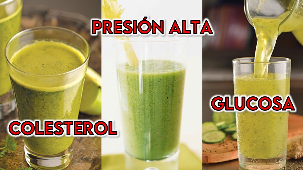 JUGO verde para BAJAR LA PRESIÓN ARTERIAL, COLESTEROL Y GLUCOSA || ¡¡DE  FORMA NATURAL! - YouTube