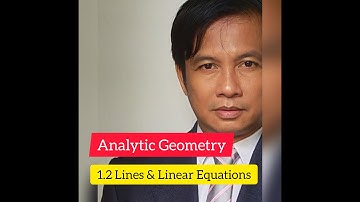 Lines & Linear Equations (Analytic Geometry)