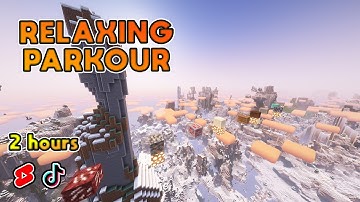 2 hours of relaxing Minecraft parkour (Distant Horizons, Download, Shaders)