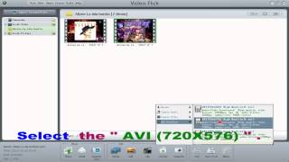 How to Convert video to AVI(720x576) with video flick