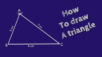 How to draw triangle. construct triangle. how to make triangle. shsirclasses.