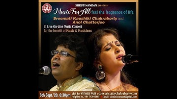 Music For All Live Online Music Concert Teaser| Kaushiki Chakraborty | Anol Chatterjee- Book Now!