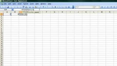 How to Calculate Exponents in Microsoft Excel : Microsoft Word & Excel