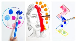 Satisfying Painting and Color Mixing Compilation: Color Theory for Relaxation and Creative Art #art