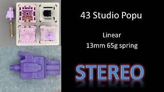 43 Studio Popu Switch Stereo Sound Test, Stock Lubed Filmed Tapping Typing screenshot 2