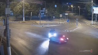 ГУ МВД опубликовало видео ночного лобового ДТП в Волгограде