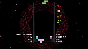 20 Clears in "Target Effect Mode" of Tetris® Effect Connected (Steam version on laptop) - no sound