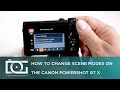 TUTORIAL | How To Change Scene Modes On CANON PowerShot G7 X