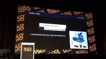 2018 BLOCKCHAIN WORLD (Machine Learning for Smarter Search Jake Mannix)