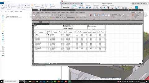 Modifying Setup Sheets - Autodesk Fusion