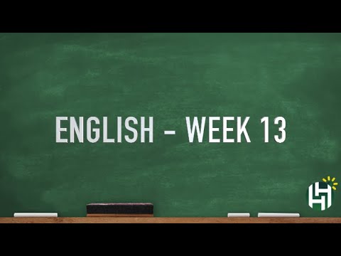 CC Cycle 2 Week 13 English - YouTube