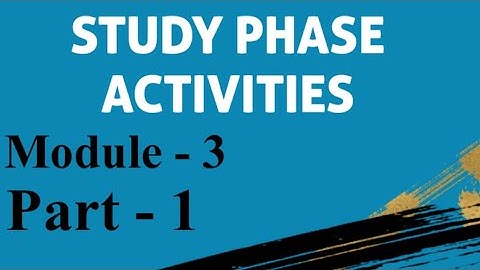 System Analysis and Design| Study Phase| Study Phase Activities|Simi Salim