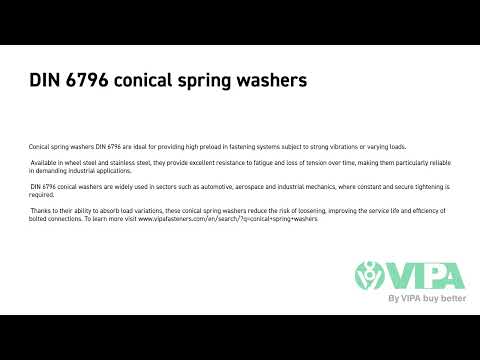 Video: M6 Conical Spring Washers (HV) Dimensions