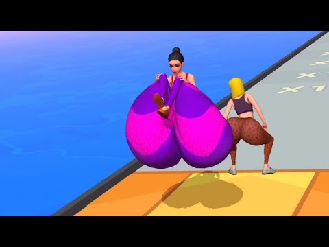 Twerk girl with big butt Race 3D funny video😂🤣