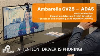 Ambarella CV25-based camera SoM with ADAS demo by Rhonda Software screenshot 3