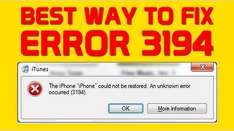 Fix Error 3194 While Restoring and Updating iPhone or iPad