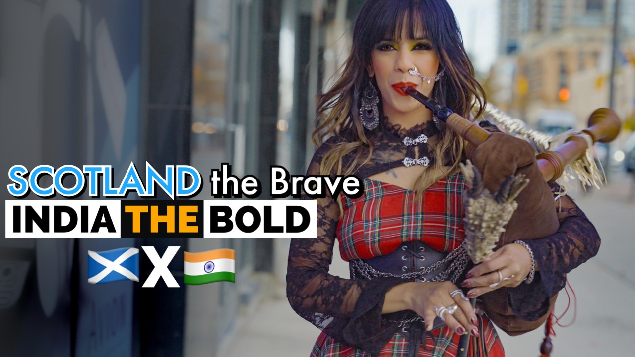 Scotland the Brave India the Bold Bagpipes Official Music Video   The Snake Charmer ft Poczy