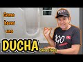 como texturizar las paredes de un baño con ducha