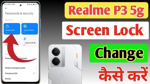 Realme P3 5g screen lock kaise change kare/ Realme P3 5g pattern lock change kaise kare