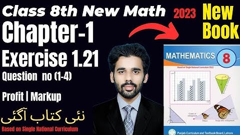 Ex 1.21 Q(1-4) Chapter 1 Class 8Th Math New Book 2023||SNC||Profit|Markup