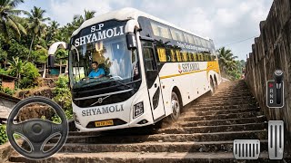 Volvo 9600 Luxury Sleeper Bus 🚌 | Stairs Challenge Map 😱 | BUSSID screenshot 5