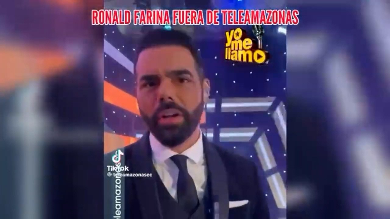 Ronald Farina desechado de Teleamazonas se quedó sin madrina