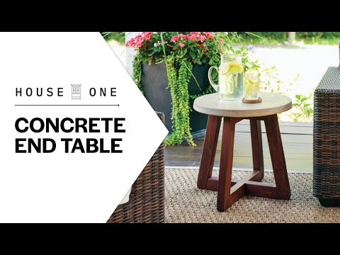 How to Build a Concrete End Table 