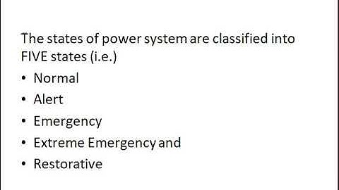 Power System Security