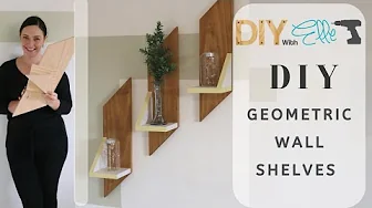 DIY with Elle- DIY Decorative Geometric Wall Shelves