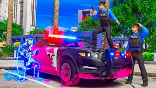 Invisible Man Spray Painting Cop Cars In GTA 5 RP