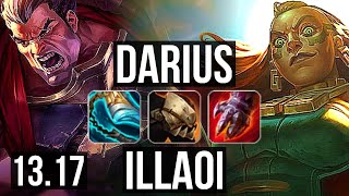 DARIUS vs ILLAOI (TOP) | 7 solo kills, 15/2/2, Legendary, 900K mastery | TR Master | 13.17