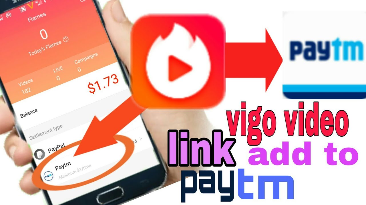 Vigo video new update || paytm link add to vigo video || vigo video maney transfer to paytm 2018