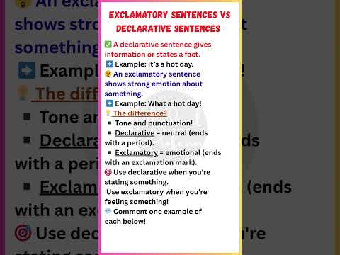 Exclamatory Sentences vs