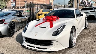 #RDBLA FROSTED F12 FERRARI, LOTS OF 488’s, Stars In a Ferrari.