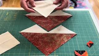 Creative Grids Ultimate Flying Geese Tool to make perfect flying geese 4 at a time