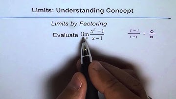 Limits by Factoring Rational Function