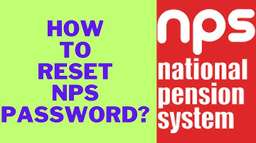 how to reset nps password ? NPS login password kaise reset karen? NPS PASSWORD RESET 2024.