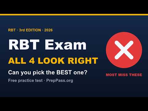 RBT Practice Test 2026 — When All 4 Answers Look Right (20 Scenario Questions)