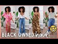 affordable black owned clothing try on haul! | black owned series
