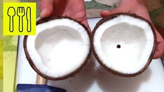 Как есть кокос?